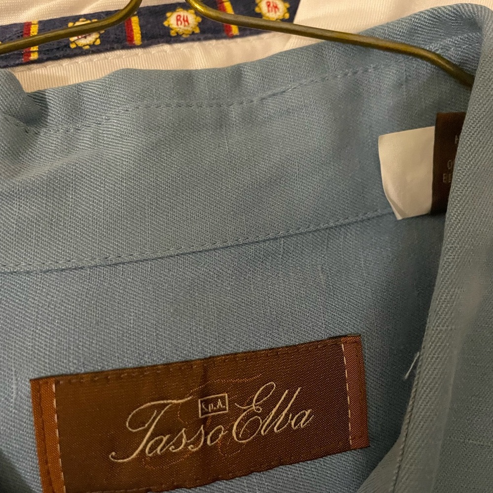 #HighEnd brand #TassoElba 56% Silk, 45% Linen GUC #menswear #silk #mens #linen